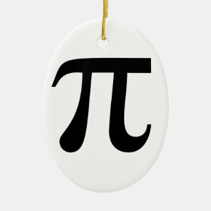 Symbol för Giant "Pi" Julgransprydnad Keramik