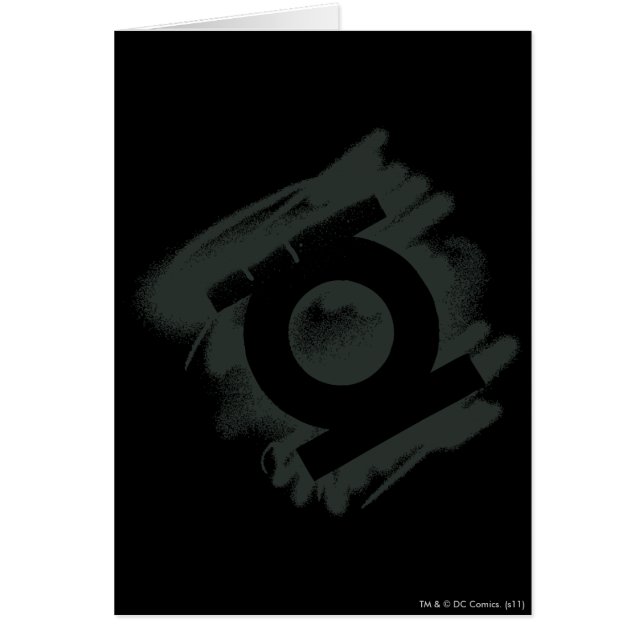 Symbol för grönt av mönster hälsningskort (Framsidan)