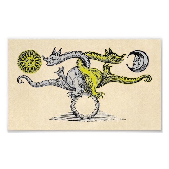 Symbol för guld och Silver Fototryck (Framsidan)