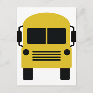 Symbol för gult i buss vykort