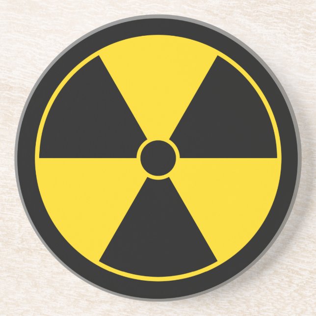 Symbol för gult och svart strålning Underlägg (Framsidan)