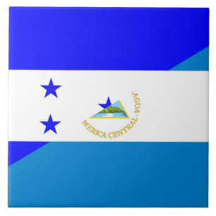 symbol för honduras nicaragua halvt flaggaland kakelplatta