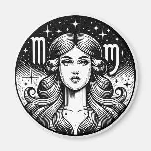 Symbol för Horoscope Sign Våg Magnet