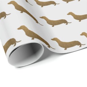 Symbol för hund för taxFauxglitter   Presentpapper