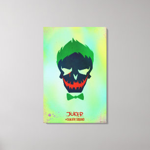 Symbol för huvud för Joker för självmordSquad  Canvastryck