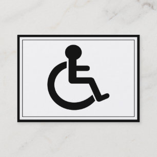 Symbol för inaktivering visitkort
