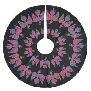 symbol för indian för konst för julgransmatta borstad polyester