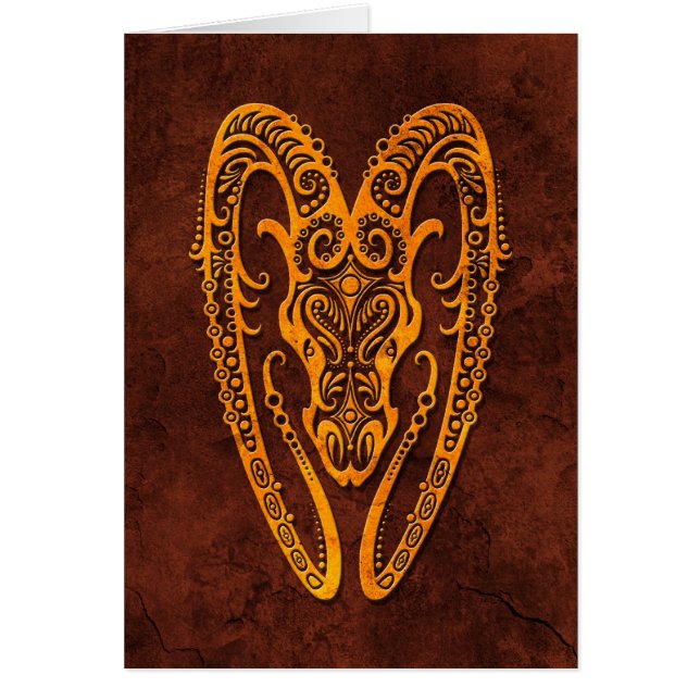 Symbol för Intrictate stenvädur Hälsningskort (Framsidan)