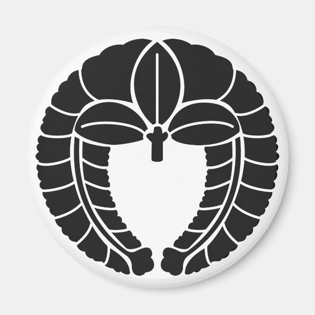 Symbol för japansk familjefäst (KAMON) Magnet (Framsidan)