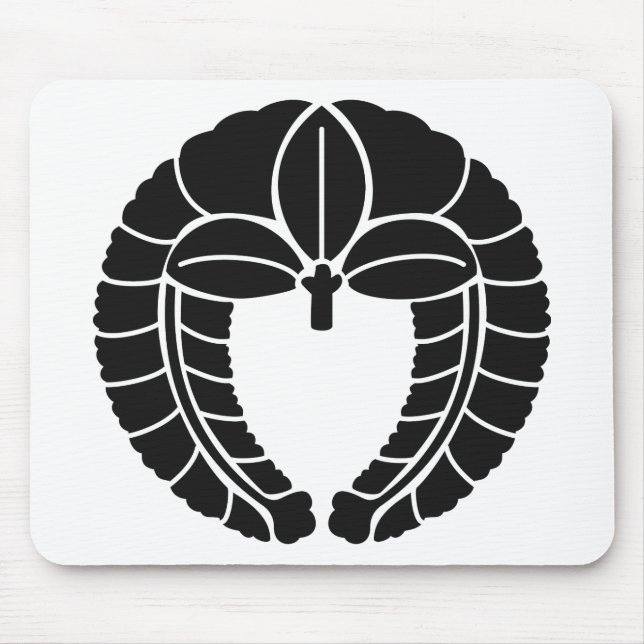 Symbol för japansk familjefäst (KAMON) Musmatta (Framsidan)