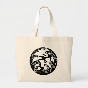 Symbol för japansk Family Crest KAMON Jumbo Tygkasse