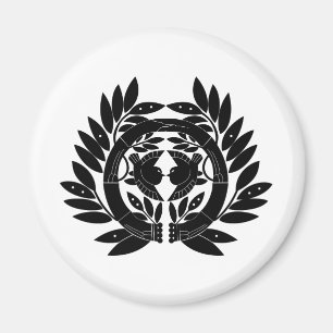 Symbol för japansk Family Crest KAMON Magnet