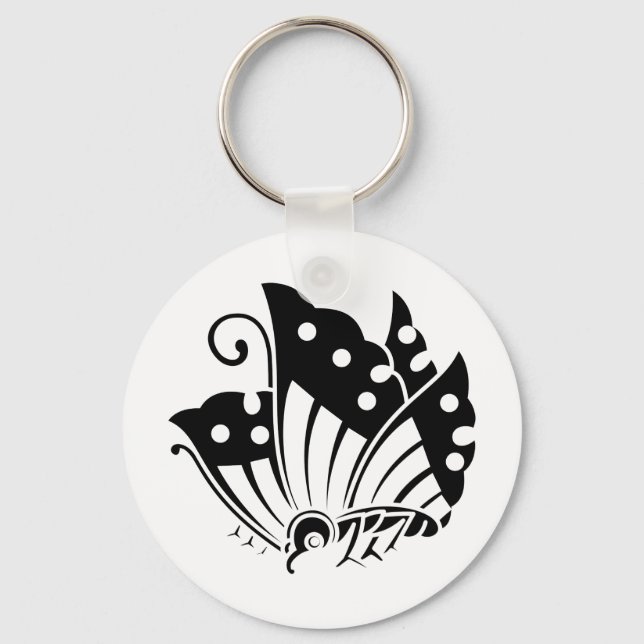 Symbol för japansk Family Crest KAMON Nyckelring (Framsida)