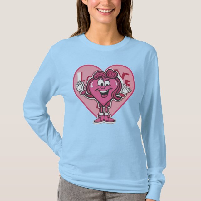 Symbol för Kärlek T Shirt (Framsida)