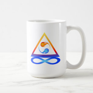 Symbol för Kärlek-Twin-flamsymbol- Kaffemugg