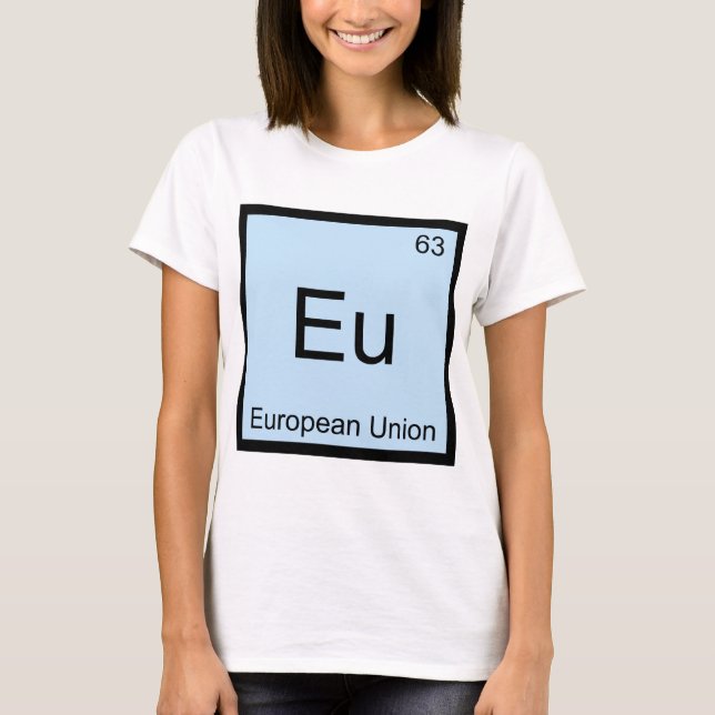 Symbol för kemi i Inslag i EU - EU T-shirt (Framsida)