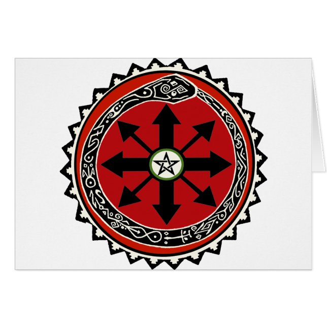 Symbol för köksfartyg för Chaos Hälsningskort (Framsidan Horizontal)