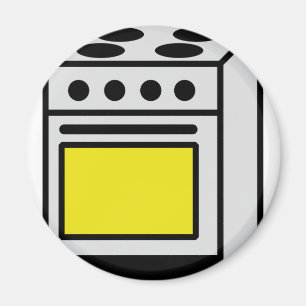 symbol för kökugnsugn magnet