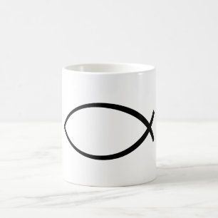 Symbol för kristen fisk (Ichthys) Kaffemugg