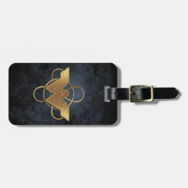  symbol för kvinnans Guld över lasso Bagagebricka