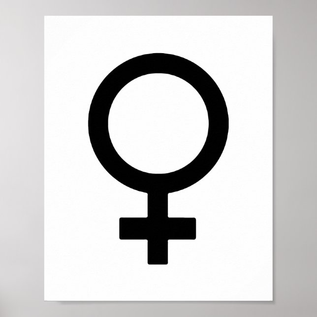 Symbol för kvinnlig Gender Poster (Framsidan)