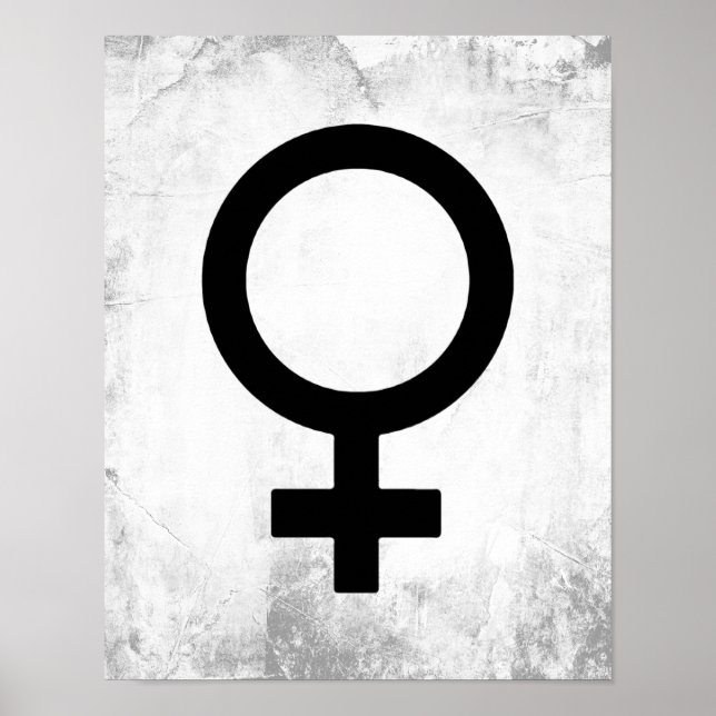 Symbol för kvinnlig Gender Poster (Framsidan)