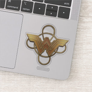 Symbol för  kvinnor i Guld över lasso Klistermärken