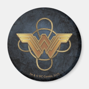 Symbol för kvinnor i Guld över lasso Magnet