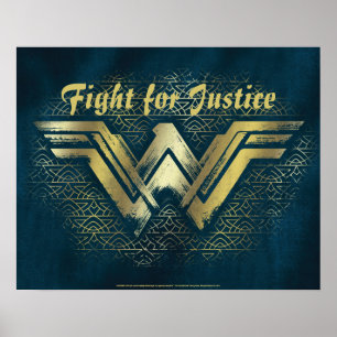 Symbol för kvinnor i Guld Poster
