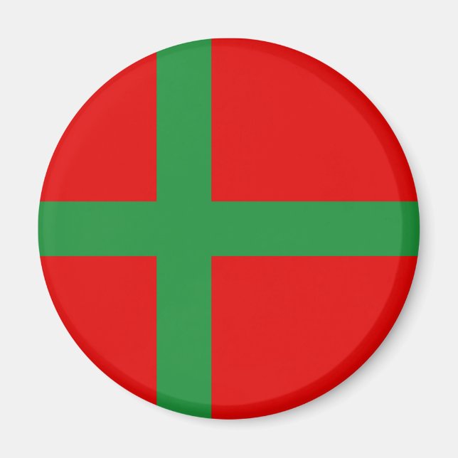 Symbol för länsregionen Bornholm Danmark Magnet (Framsidan)
