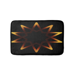 Symbol för livets träd Fiery Orange Badrumsmatta