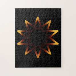 Symbol för livets träd Fiery Orange Pussel