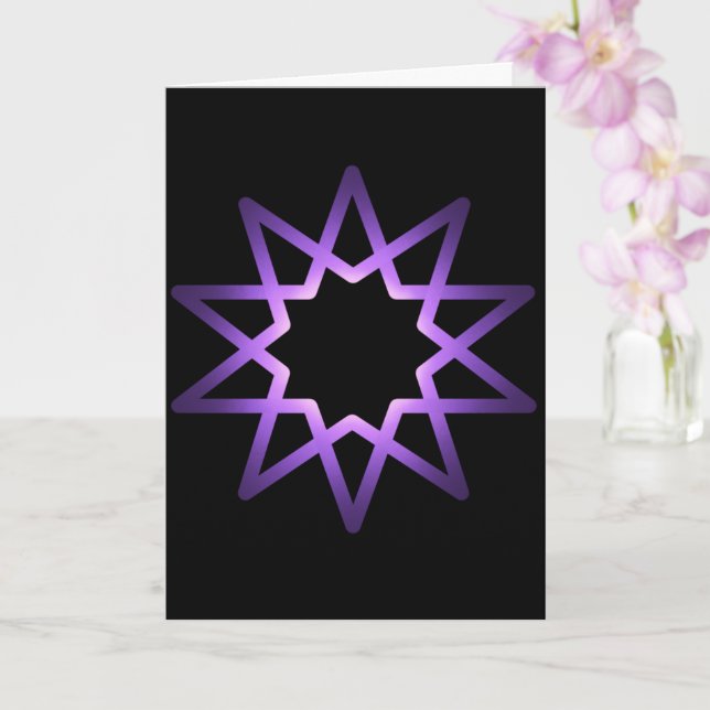 Symbol för Livets träd Lila Star Kort (Orkide)