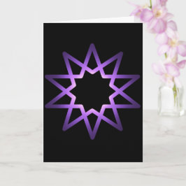 Symbol för Livets träd Lila Star Kort