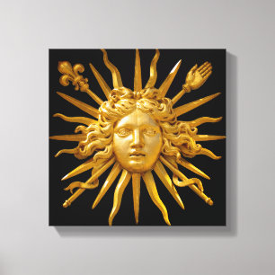 Symbol för Louis XIV Sol Kung Canvastryck