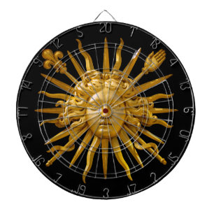 Symbol för Louis XIV Sol Kung Darttavla