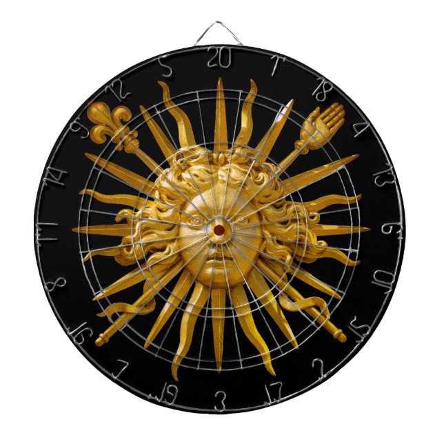 Symbol för Louis XIV Sol Kung Darttavla (Framsidan)