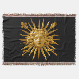 Symbol för Louis XIV Sol Kung Filt