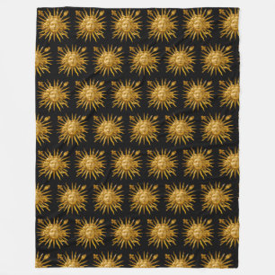 Symbol för Louis XIV Sol Kung Fleecefilt