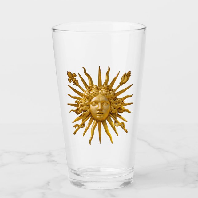 Symbol för Louis XIV Sol Kung Glaskopp (Framsida)