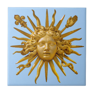 Symbol för Louis XIV Sol Kung Kakelplatta