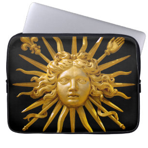 Symbol för Louis XIV Sol Kung Laptop Fodral
