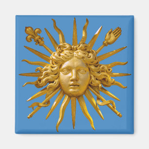 Symbol för Louis XIV Sol Kung Magnet