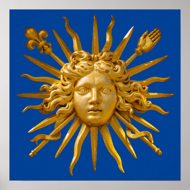Symbol för Louis XIV Sol Kung Poster (Framsidan)