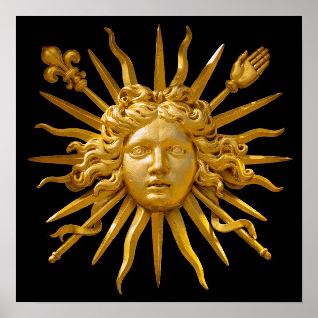 Symbol för Louis XIV Sol Kung Poster (Framsidan)