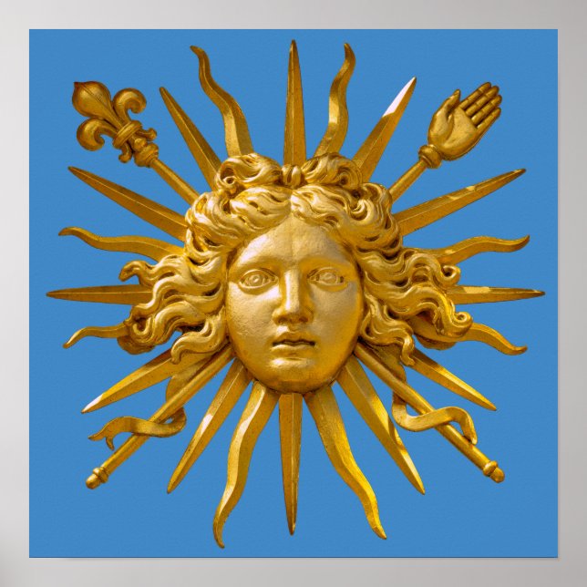 Symbol för Louis XIV Sol Kung Poster (Framsidan)