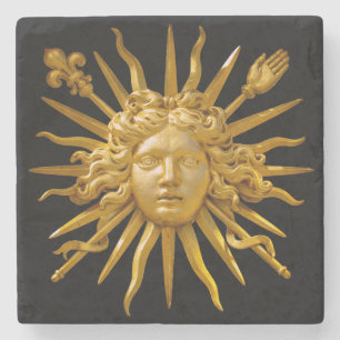 Symbol för Louis XIV Sol Kung Stenunderlägg