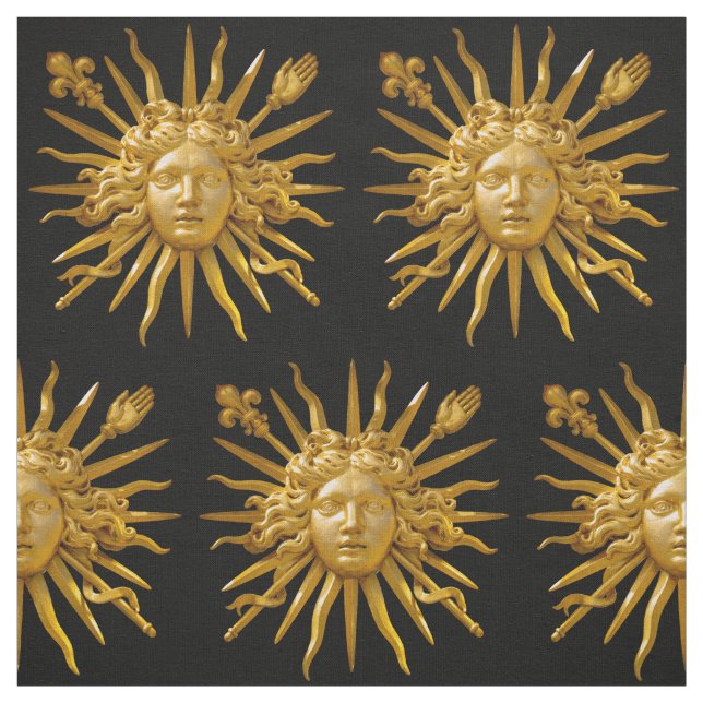 Symbol för Louis XIV Sol Kung Tyg (Provkarta)
