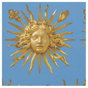 Symbol för Louis XIV Sol Kung Tyg