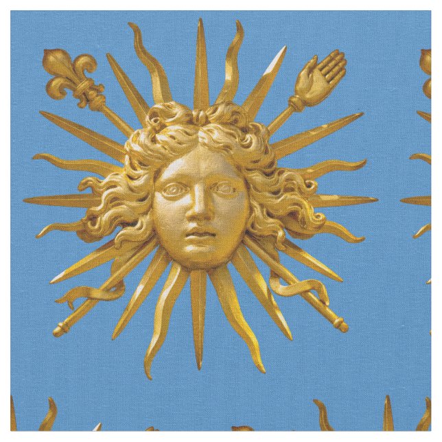 Symbol för Louis XIV Sol Kung Tyg (Närbild)